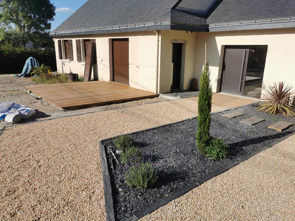 gravillonage devant maison 4